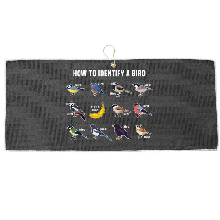 Bird Watcher How To Identify A Bird Unique Birder Large Microfiber Waffle Golf Towel