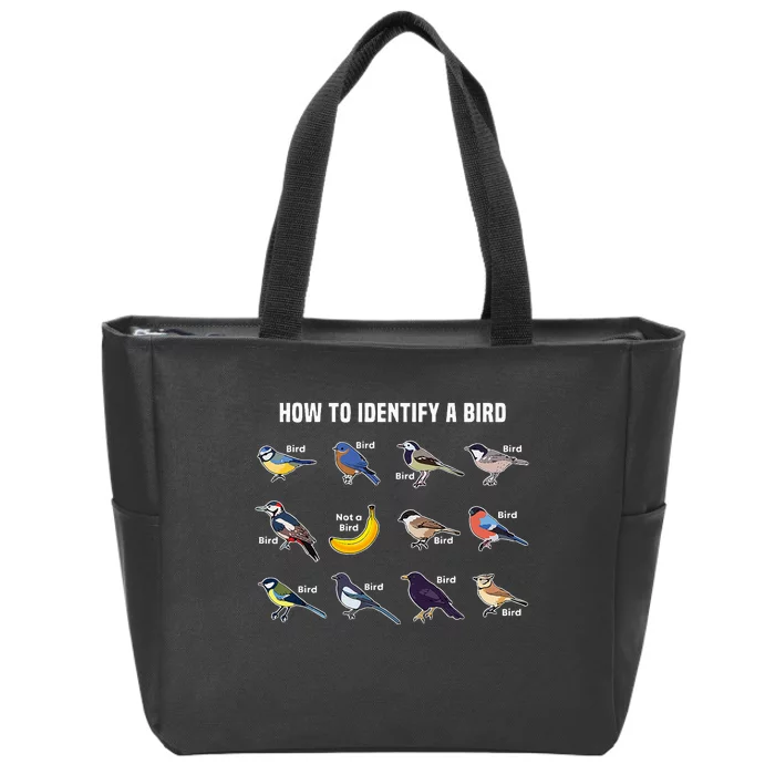 Bird Watcher How To Identify A Bird Unique Birder Zip Tote Bag