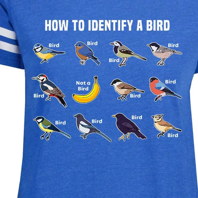 Bird Watcher How To Identify A Bird Unique Birder Enza Ladies Jersey Football T-Shirt