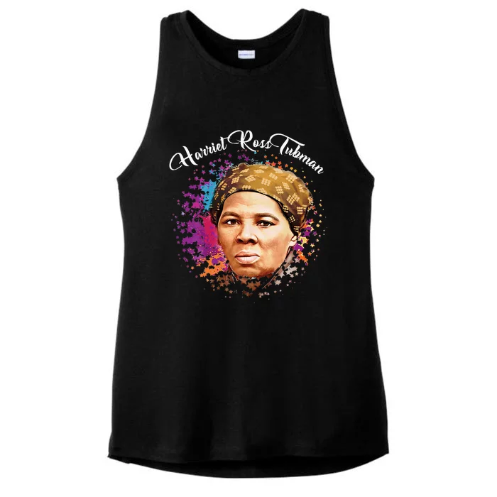 Black Women History Month Harriet Ross Tubman Ladies Tri-Blend Wicking Tank