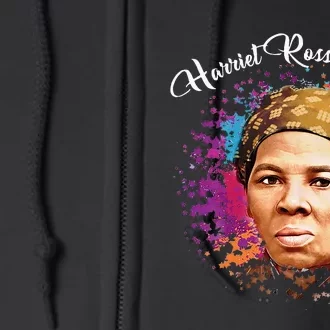 Black Women History Month Harriet Ross Tubman Full Zip Hoodie