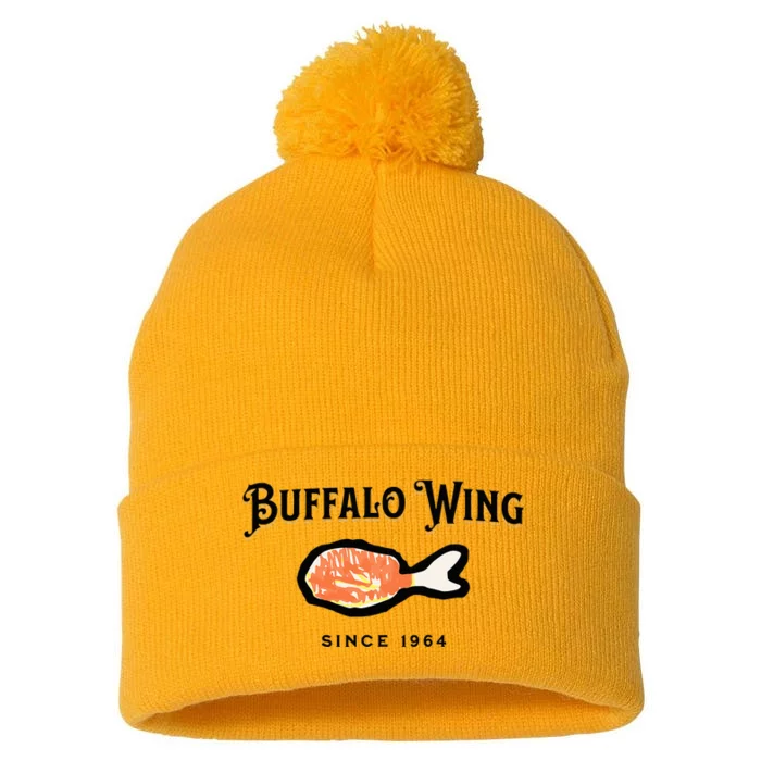 Buffalo Wing Hot And Spicy Pom Pom 12in Knit Beanie