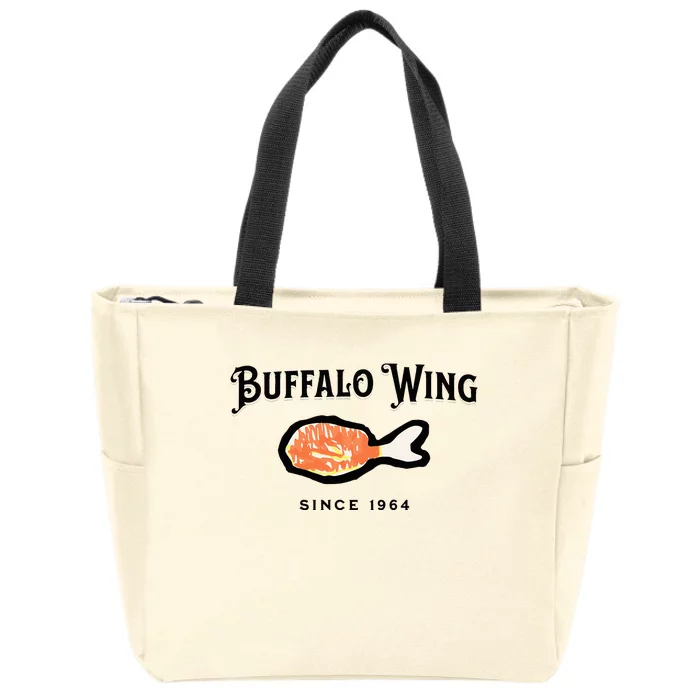 Buffalo Wing Hot And Spicy Zip Tote Bag