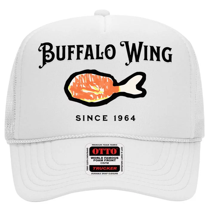 Buffalo Wing Hot And Spicy High Crown Mesh Trucker Hat