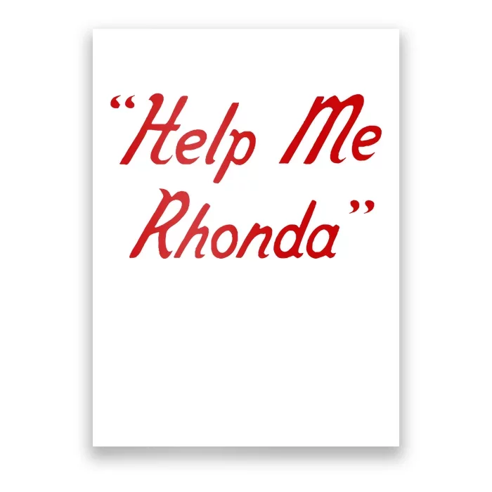 Brian Wilson Help Me Rhonda Poster