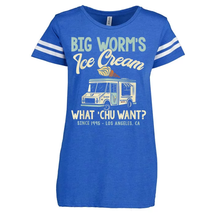 Big Worm’s Ice Cream What Chu Want Enza Ladies Jersey Football T-Shirt