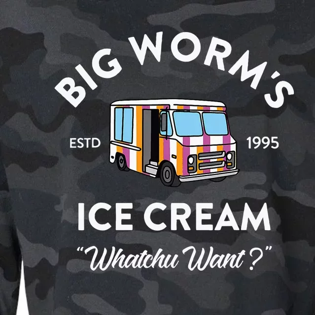 Big WormS Ice Cream Whatchu Want Funny Cropped Pullover Crew