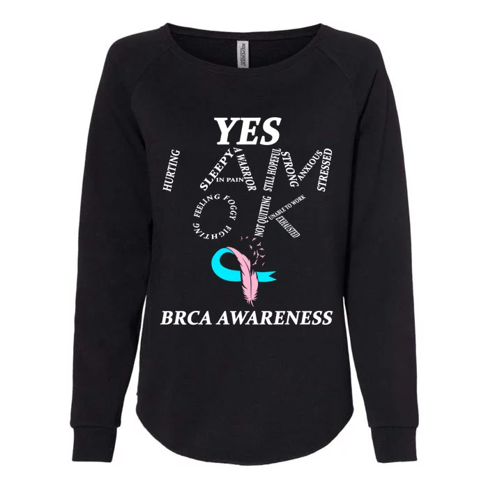 Brca Warrior I'm Fine Breast Cancer Awareness Gift Womens California Wash Sweatshirt