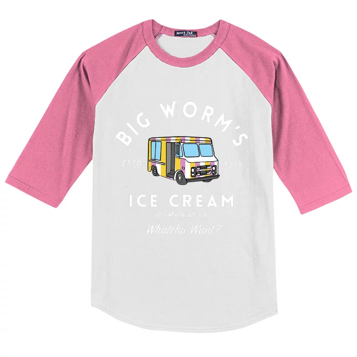 Big Worm&39;S Ice Cream &Quot;Whatchu Want&Quot; Los Angeles Ca Kids Colorblock Raglan Jersey