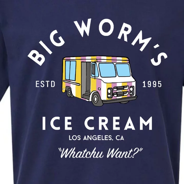 Big Worm&39;S Ice Cream &Quot;Whatchu Want&Quot; Los Angeles Ca Sueded Cloud Jersey T-Shirt