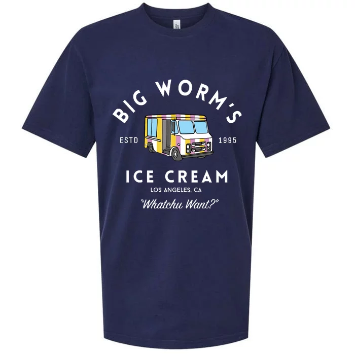 Big Worm&39;S Ice Cream &Quot;Whatchu Want&Quot; Los Angeles Ca Sueded Cloud Jersey T-Shirt