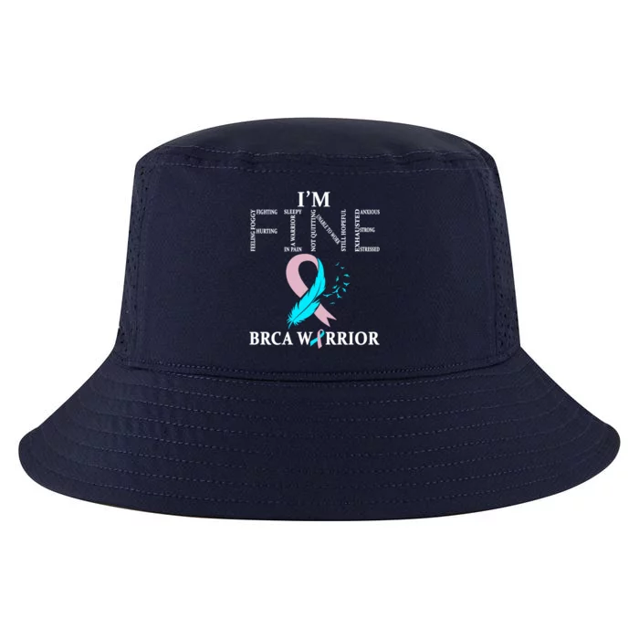 Brca Warrior I'm Fine Breast Cancer Awareness Gift Cool Comfort Performance Bucket Hat