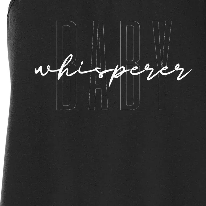 Baby Whisperer Infant Teacher Early Childhood Daycare Women's Racerback Tank