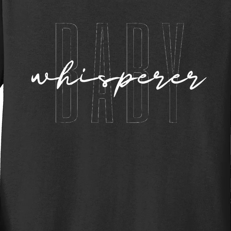 Baby Whisperer Infant Teacher Early Childhood Daycare Kids Long Sleeve Shirt