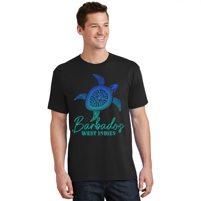 Barbados West Indies Bajan Sea Turtle Scuba Diving T-Shirt