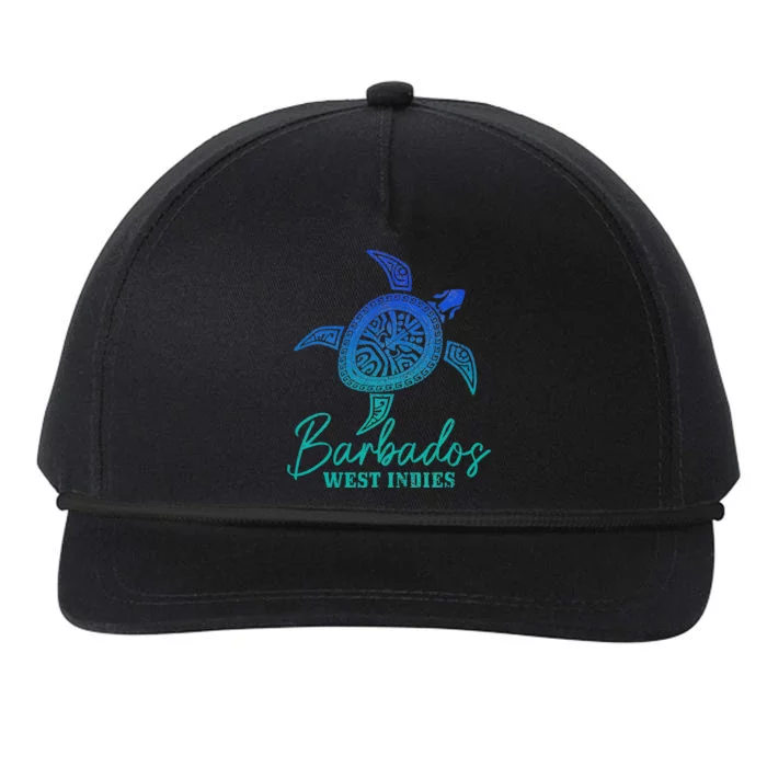 Barbados West Indies Bajan Sea Turtle Scuba Diving Snapback Five-Panel Rope Hat