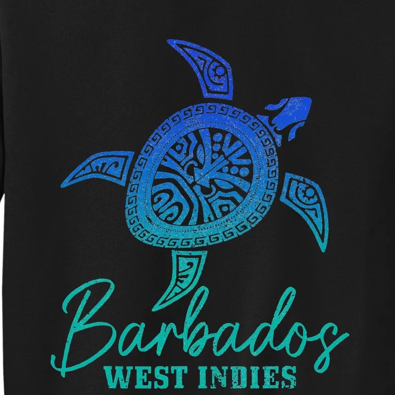 Barbados West Indies Bajan Sea Turtle Scuba Diving Tall Sweatshirt