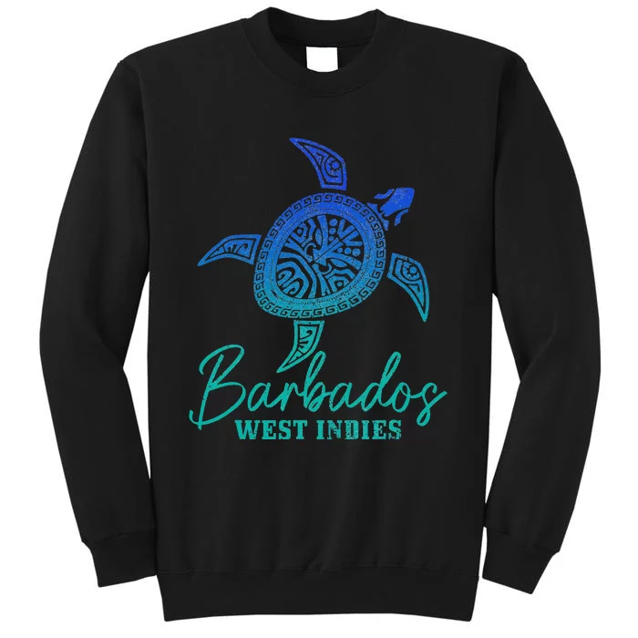 Barbados West Indies Bajan Sea Turtle Scuba Diving Tall Sweatshirt