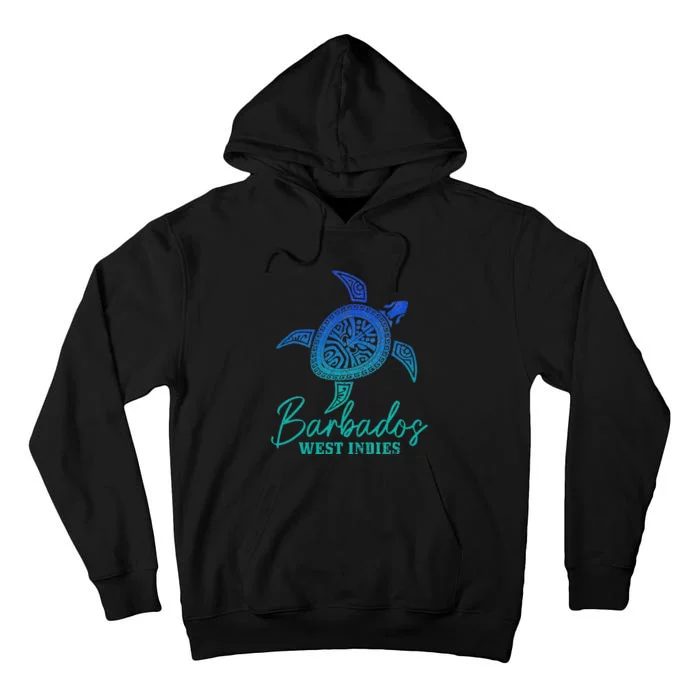 Barbados West Indies Bajan Sea Turtle Scuba Diving Tall Hoodie