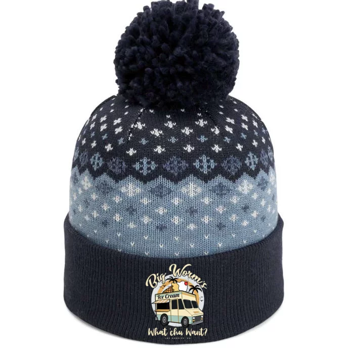 Big Worm's Ice Cream What Chu Want? Hello Summer Sea & Beach The Baniff Cuffed Pom Beanie