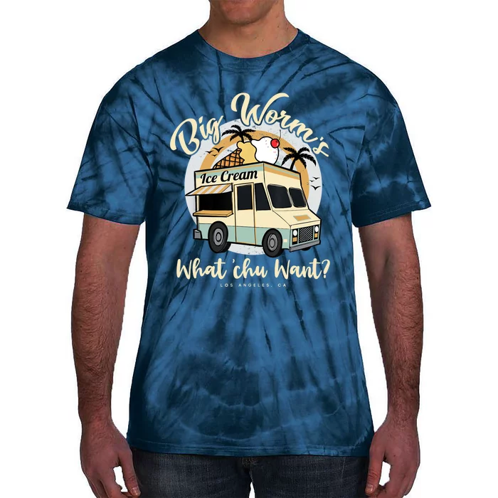 Big Worm's Ice Cream What Chu Want? Hello Summer Sea & Beach Tie-Dye T-Shirt