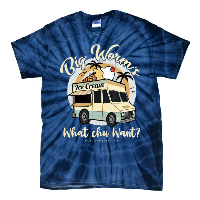 Big Worm's Ice Cream What Chu Want? Hello Summer Sea & Beach Tie-Dye T-Shirt