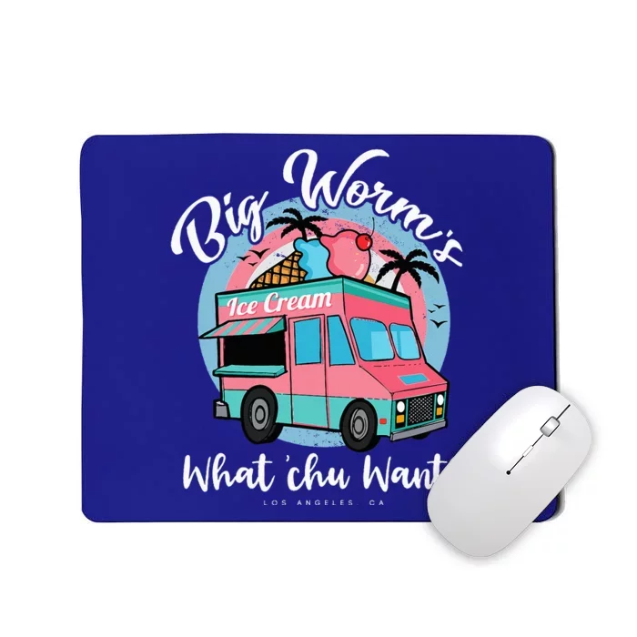 Big Worms Ice Cream Truck What Chu Want Summer Vacation Mousepad