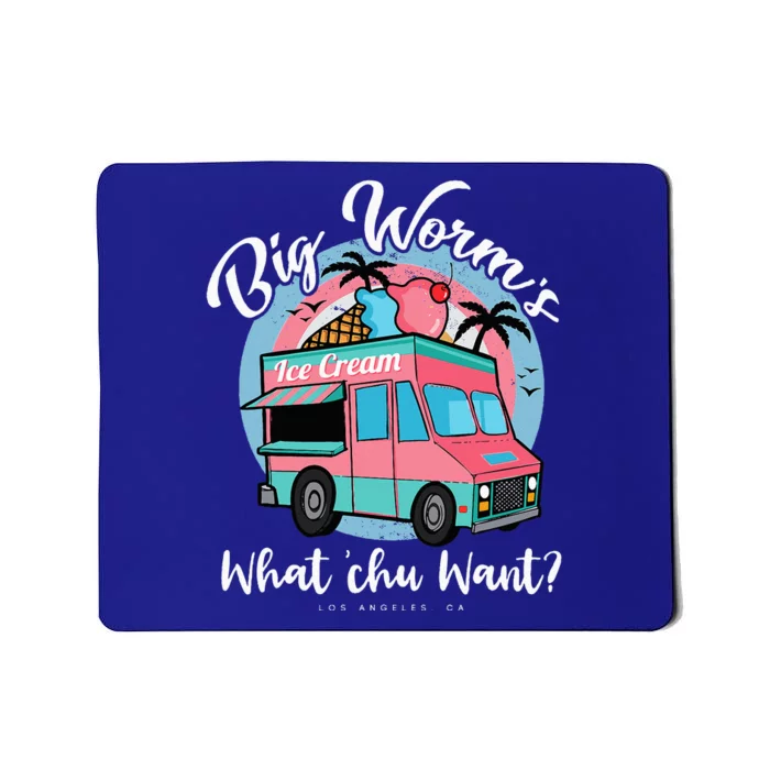 Big Worms Ice Cream Truck What Chu Want Summer Vacation Mousepad