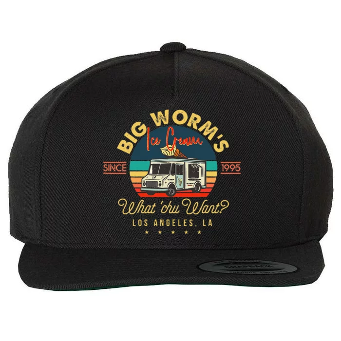 Big Worms Ice Cream What Chu Want Wool Snapback Cap