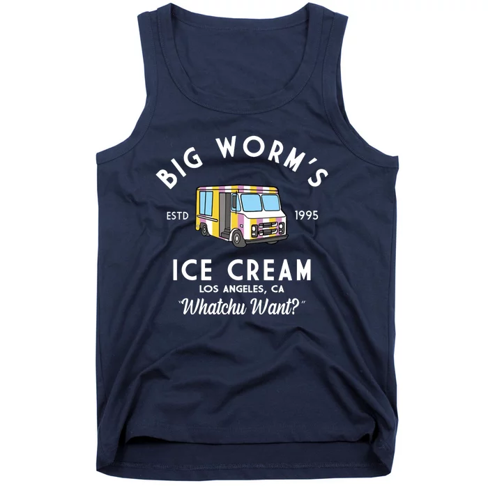 Big Worms Ice Cream Truck Vintage 1995 Tank Top