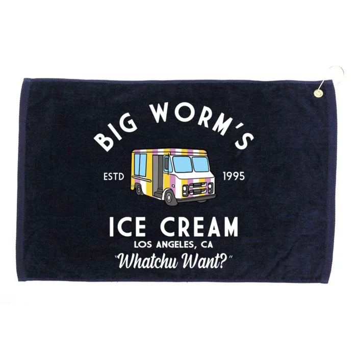 Big Worms Ice Cream Truck Vintage 1995 Grommeted Golf Towel