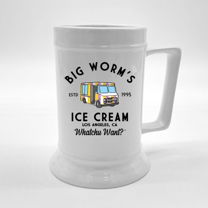 Big Worms Ice Cream Truck Vintage 1995 Front & Back Beer Stein