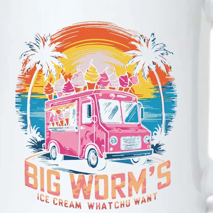 Big WormS Ice Cream Whatchu Want Funny Ice Cream Lovers Black Color Changing Mug