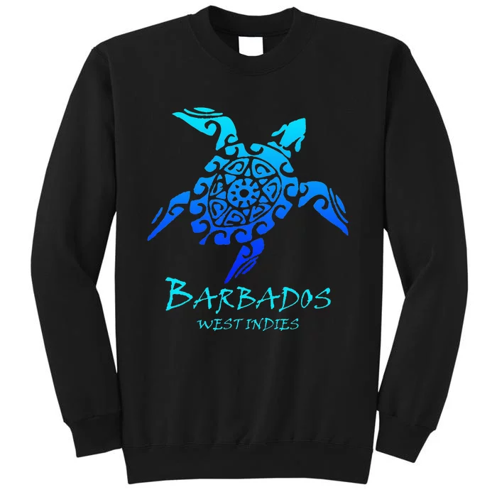 Barbados, West Indies Vintage Retro Tribal Turtle Vacation Sweatshirt