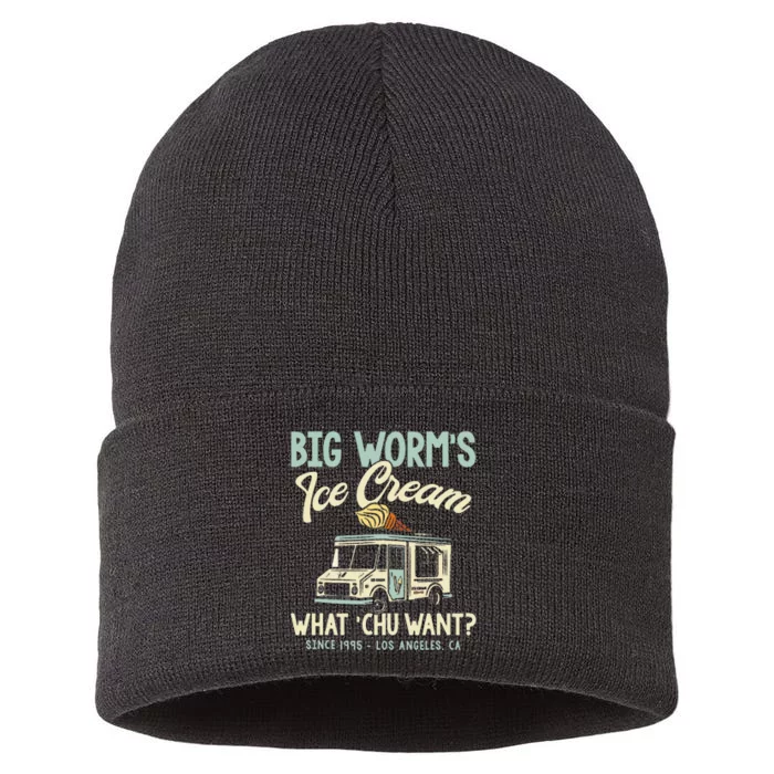 Big Worms Ice Cream What Chu Want Sustainable Knit Beanie