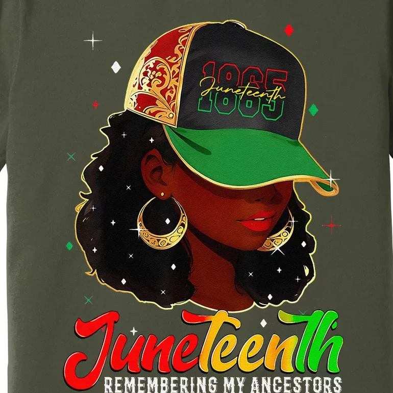 Black Women Juneteenth Remembering My Ancestors Premium T-Shirt