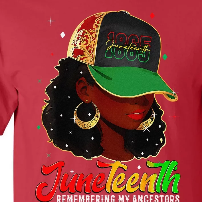 Black Women Juneteenth Remembering My Ancestors Tall T-Shirt