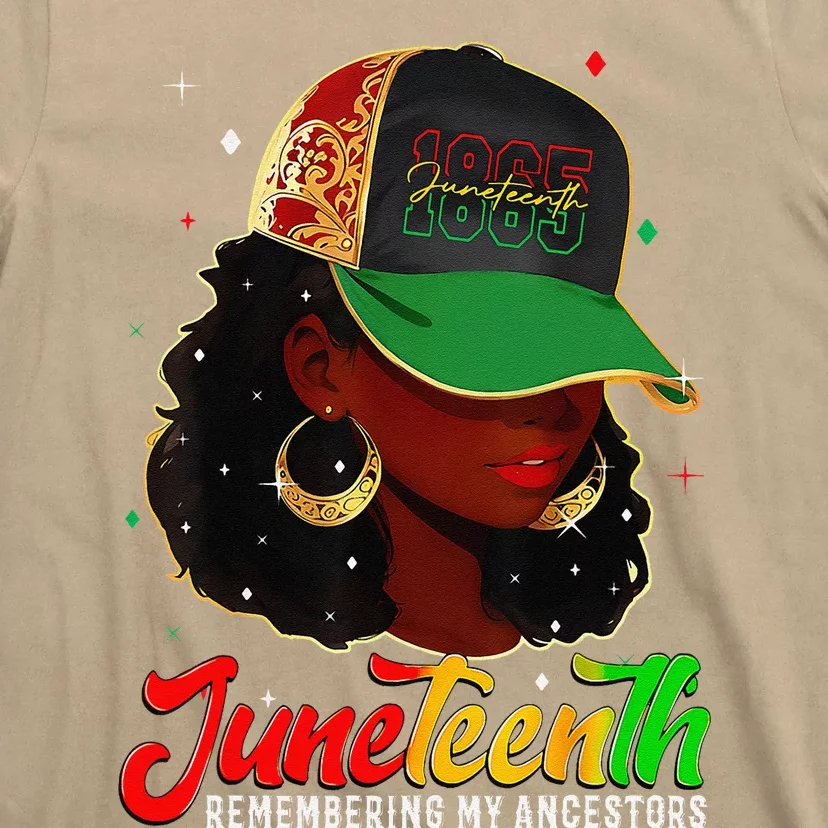 Black Women Juneteenth Remembering My Ancestors T-Shirt