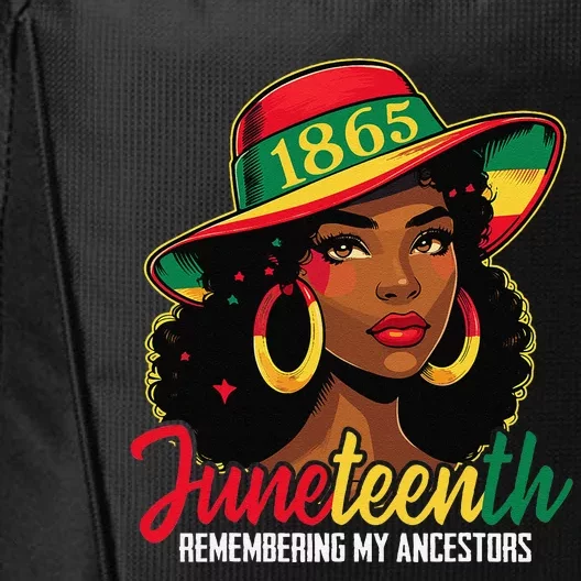 Black Women Juneteenth Remembering My Ancestors City Backpack