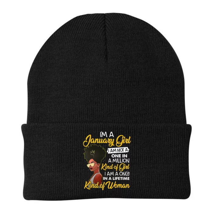 Black Wo January Birthday Gifts I'm A January Queen Knit Cap Winter Beanie