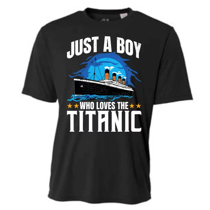 Boy Who Just Love The Rms Titanic Cooling Performance Crew T-Shirt