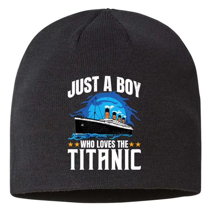 Boy Who Just Love The Rms Titanic 8 1/2in Sustainable Knit Beanie