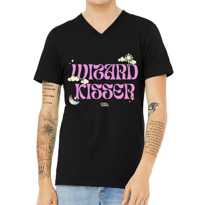 Babsdraws Wizard Kisser V-Neck T-Shirt