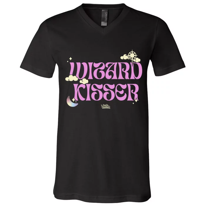 Babsdraws Wizard Kisser V-Neck T-Shirt