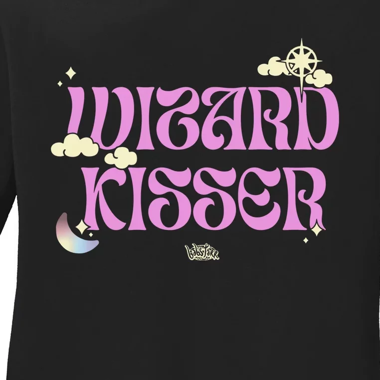 Babsdraws Wizard Kisser Ladies Long Sleeve Shirt