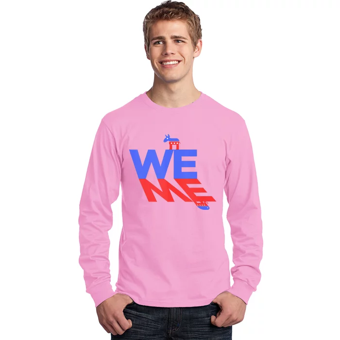 Blue Wave Kamala Harris Long Sleeve Shirt