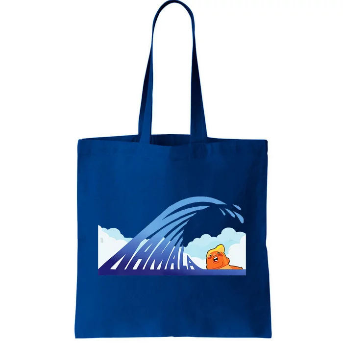 Blue Wave Kamala Harris Trump Tote Bag