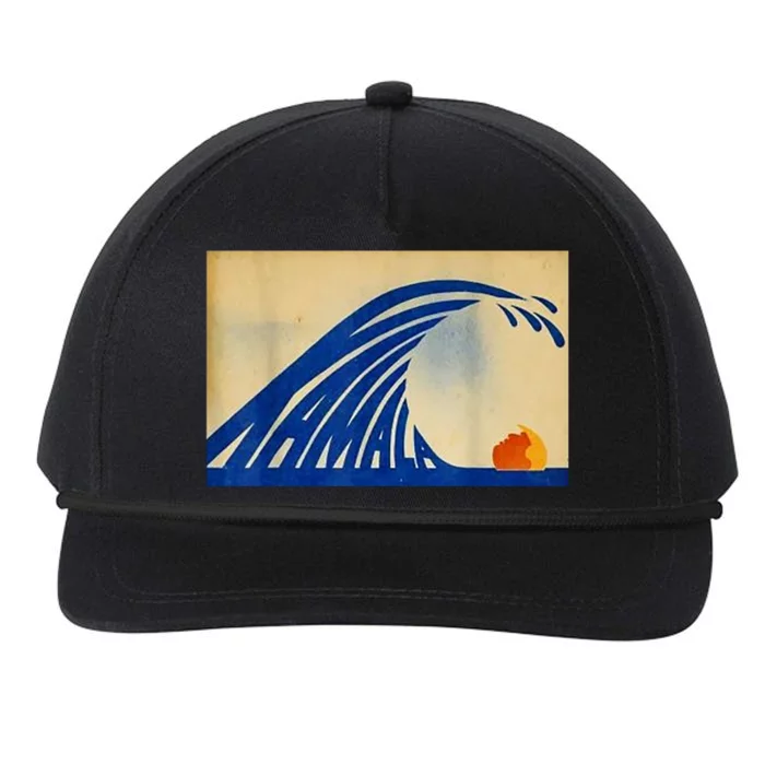 Blue Wave Kamala Funny Anti Trump Snapback Five-Panel Rope Hat