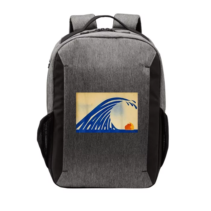 Blue Wave Kamala Funny Anti Trump Vector Backpack