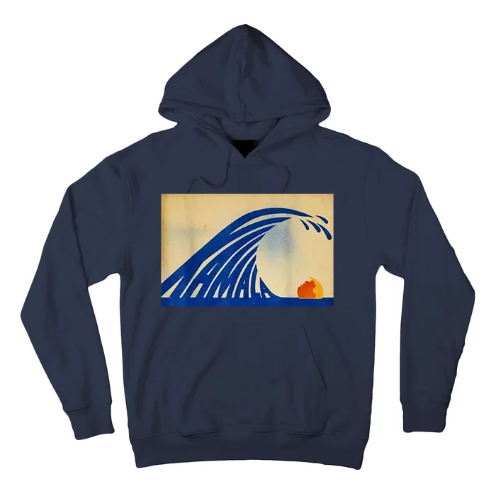 Blue Wave Kamala Funny Anti Trump Hoodie